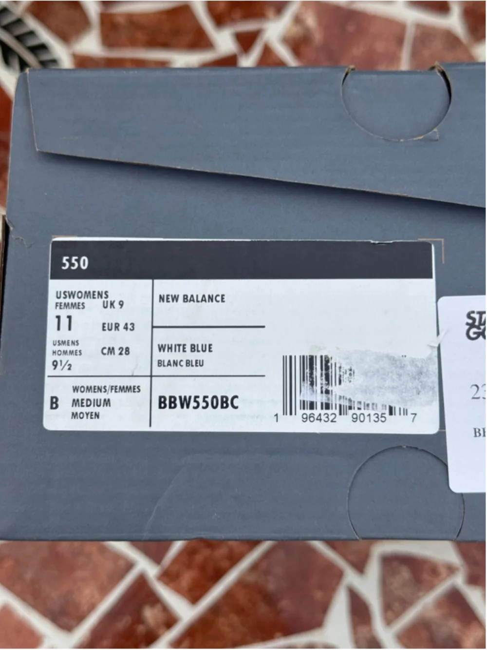 Gemini said New Balance 550 Women's "University Blue" UNC - Size 11W BBW550BC - Picture 6 of 6